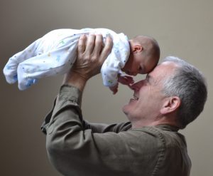 grandfather adopts a baby